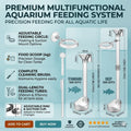 Multi-functional Aquarium Feeding Tube Floating Feeding Ring Shrimp Feeder Tube And Dish Fish Tank Feed