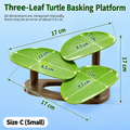 Multi-Functional Turtle Basking Platform Simulated Lotus Leaf Design