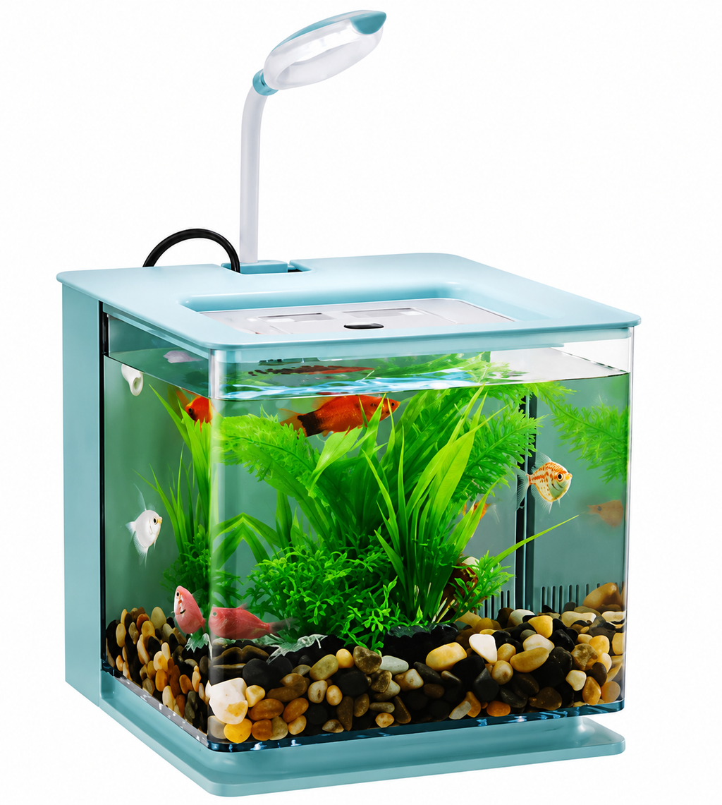 FIRST TIMER OR FOR KIDS ,ALL in ONE  Fish Tank ABS BLACK COLOR