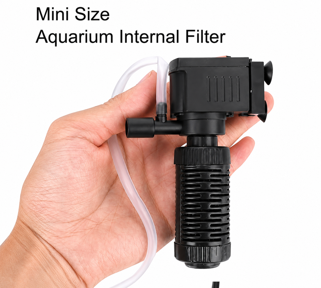 MINI 3 in 1 Silent Aeration Water Purifier Internal Pump Submersible Aquarium