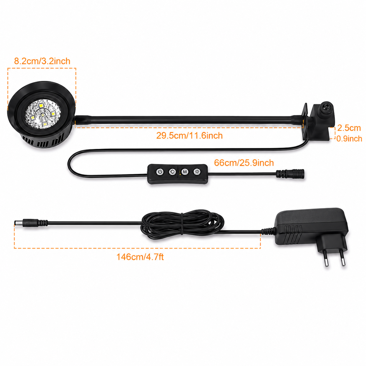 30W LED Reef Light Dimmable + TIMER Marine Light