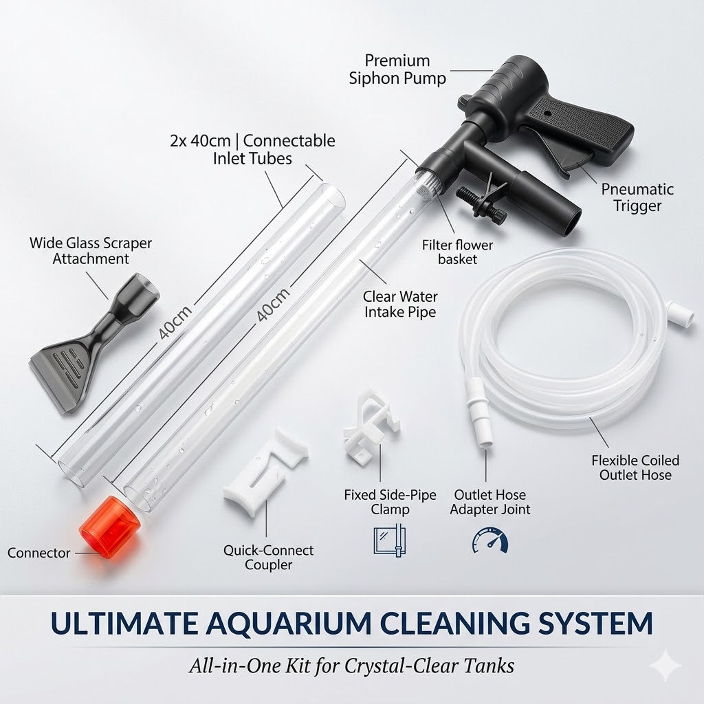 Aquariums Water Change Kits Siphon Fish Tanks Gravels Vacuum Cleaner Small Tanks