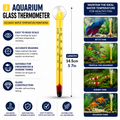 Aquarium Glass Thermometer – 14.5cm
