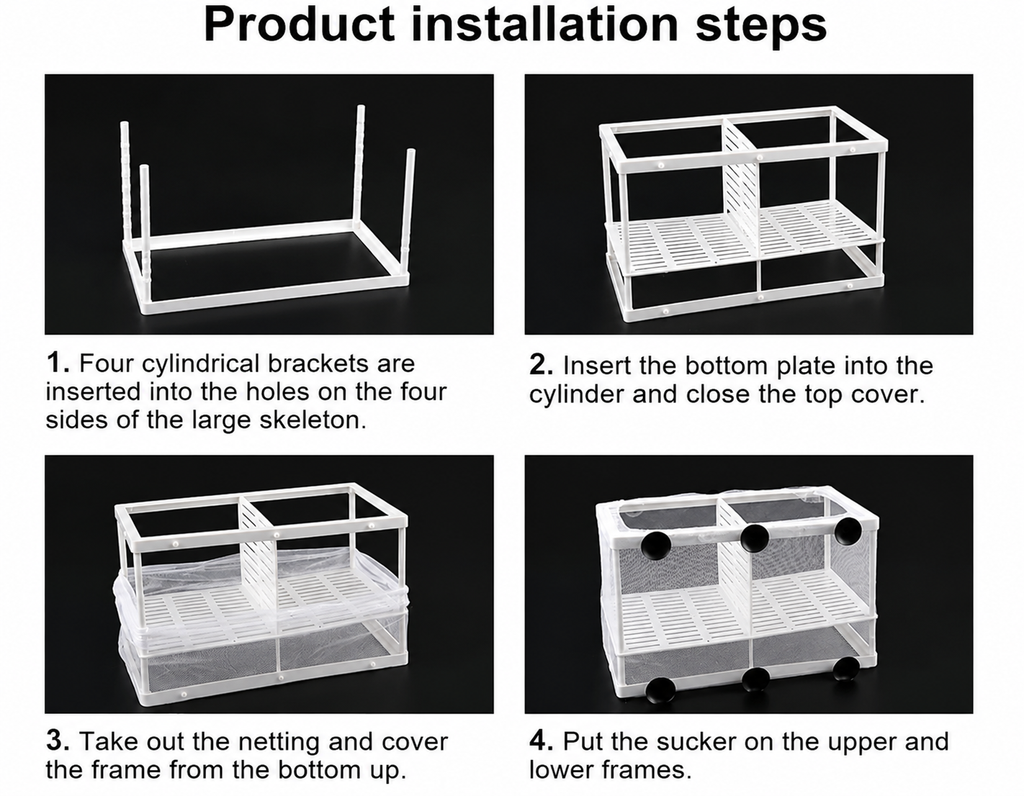 Fish Breeding Isolation Mesh Box Net Incubator Breeder For Fish Tank Gauze Trap