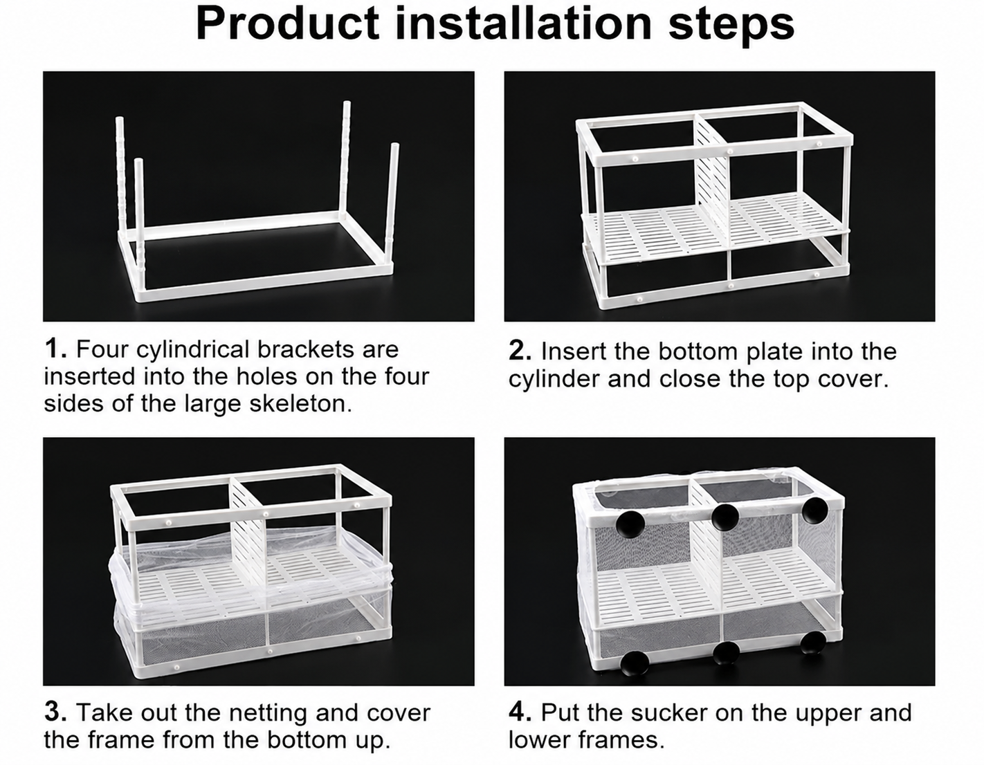 Fish Breeding Isolation Mesh Box Net Incubator Breeder For Fish Tank Gauze Trap