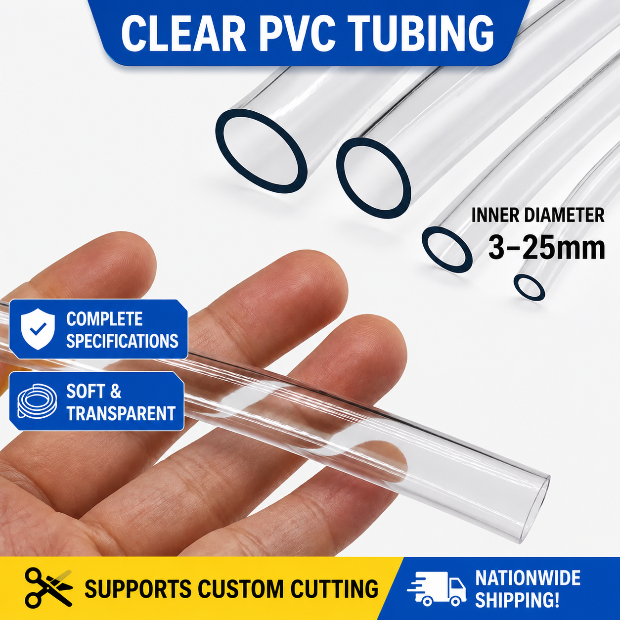Transparent PVC Plastic Hoses High Quality Water Pump Tube