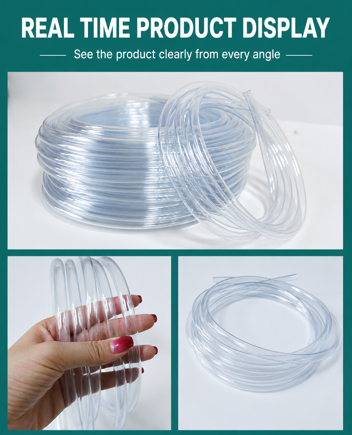 Transparent PVC Plastic Hoses High Quality Water Pump Tube