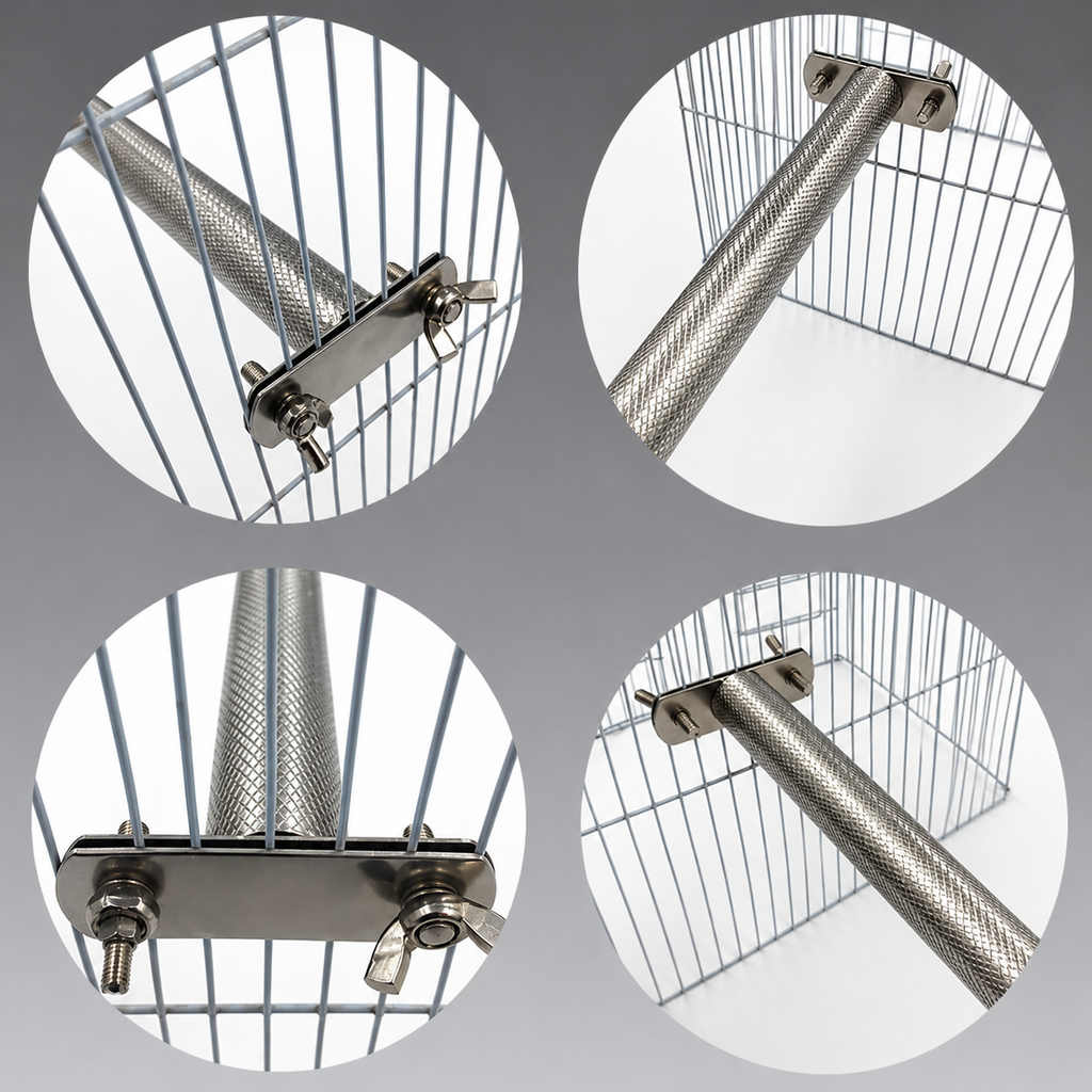 Bird Perch Stainless Steel Stand