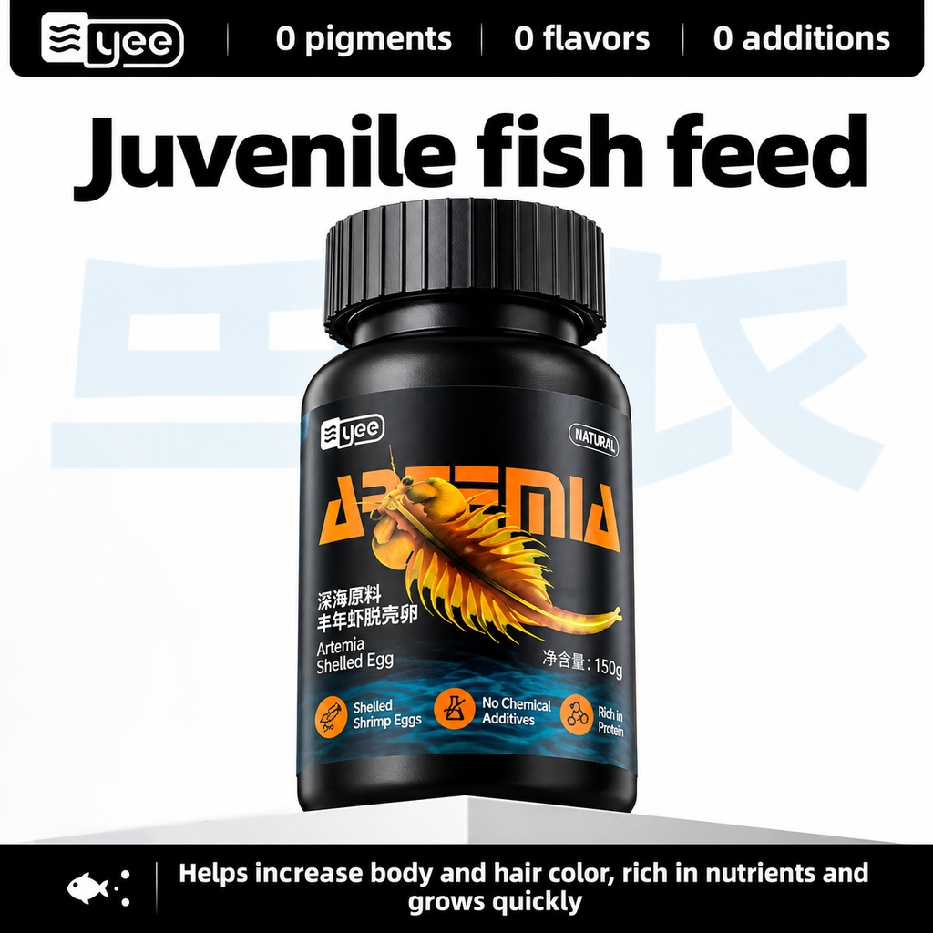 YEE Decapsulated Brine Shrimp Artemia (Instant Feed)-No Hatch Needed,High Protein First Food
