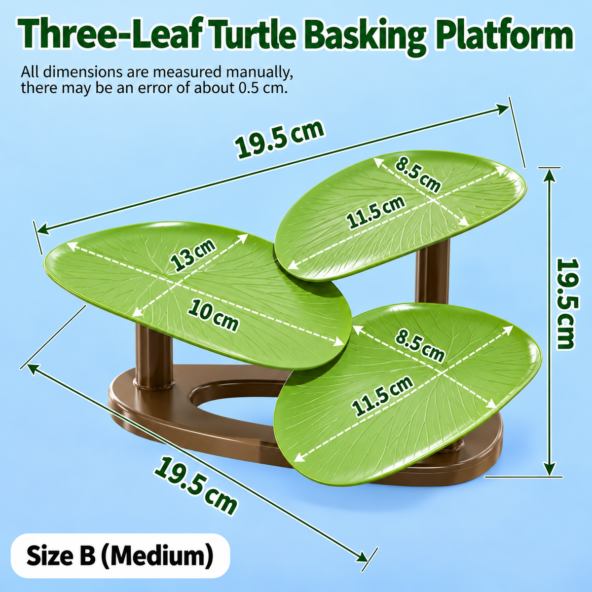Multi-Functional Turtle Basking Platform Simulated Lotus Leaf Design