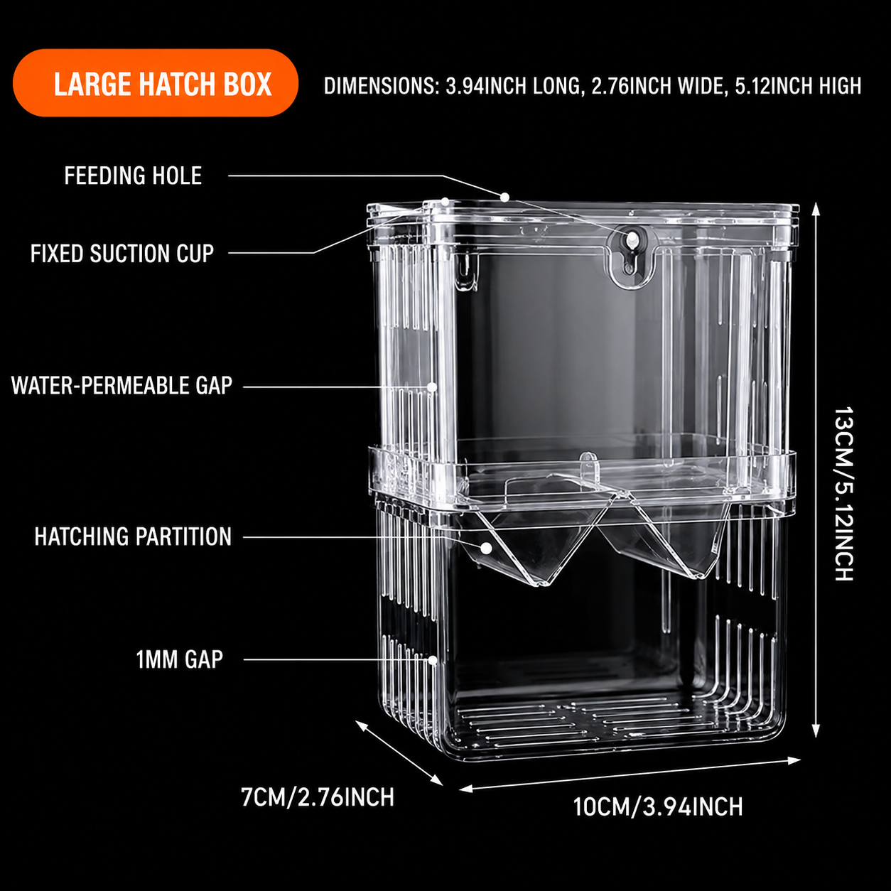 Fish Breeding Isolation Box Hatching Incubator Box