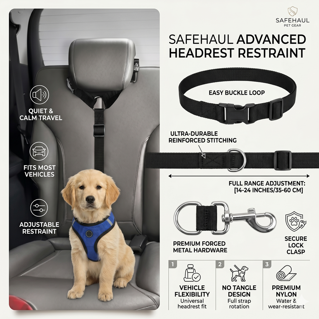 Safety Belt Adjustable Pet Harness