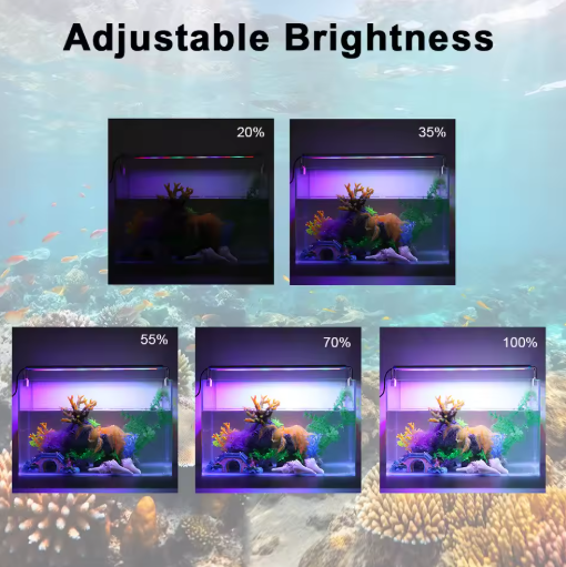 USB 5V Fish Tank Light Adjustable Brightness Light For Fish Tank Adjustable length Clip