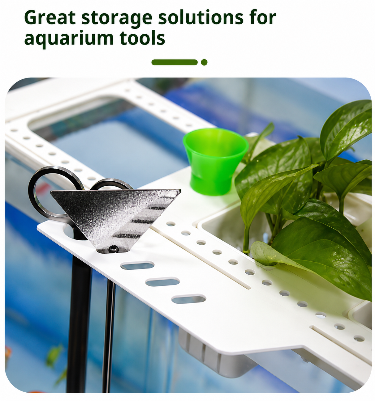 Fish Tank Storage Rack Punch-free Storage Rack Fish Tank Top Tray