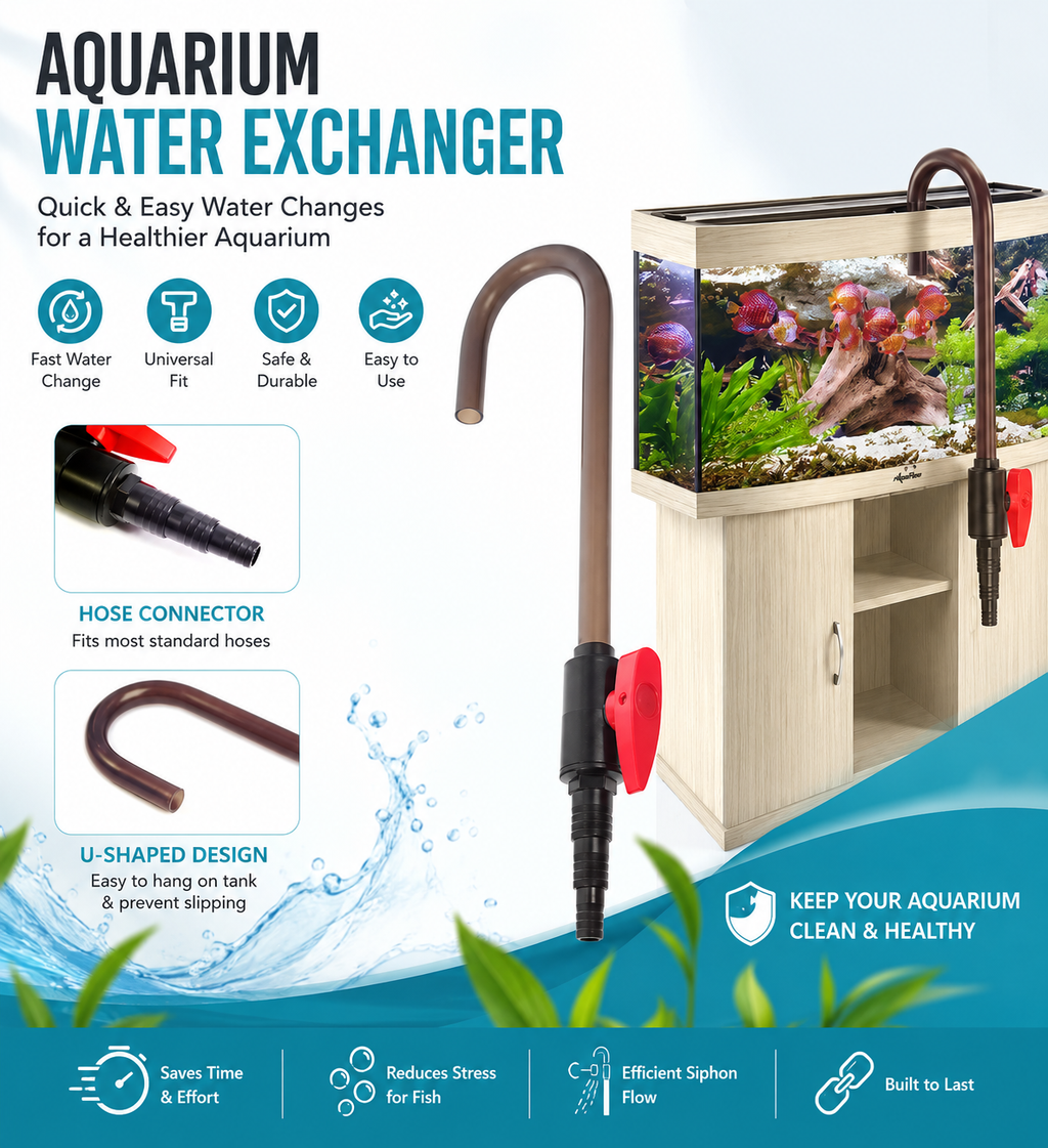 U-Shaped Fish Tank Water Changer Tube