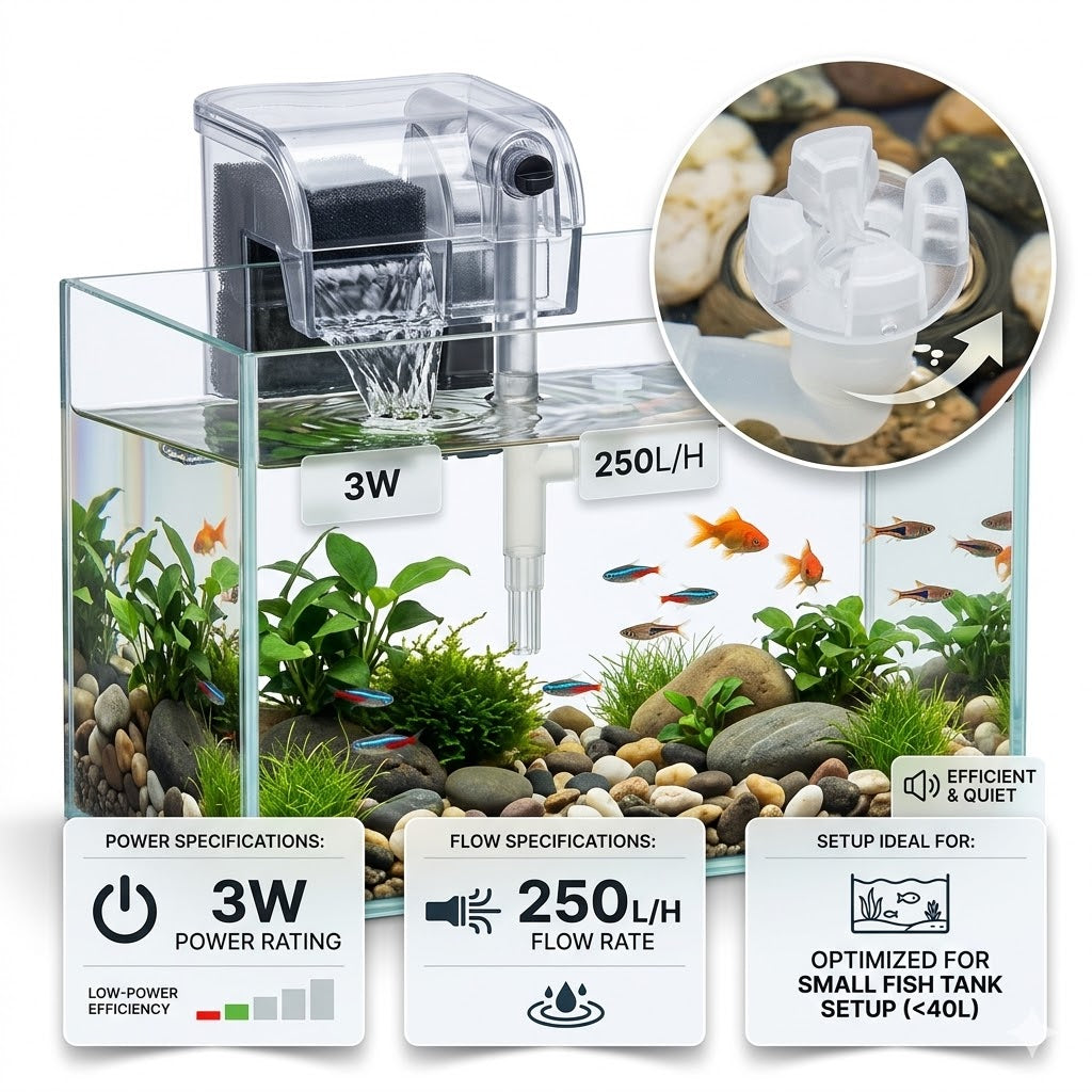 3W 250L/H Mini Water Pump for Fish tank