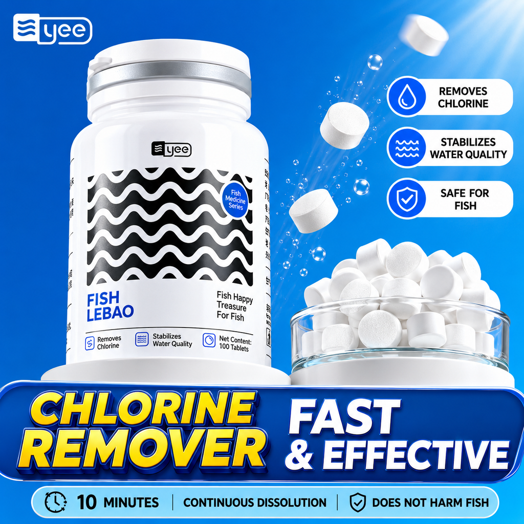 YEE CHLORINE REMOVER WATER Quality Stabilizer 1 Bottle 100 Tablets