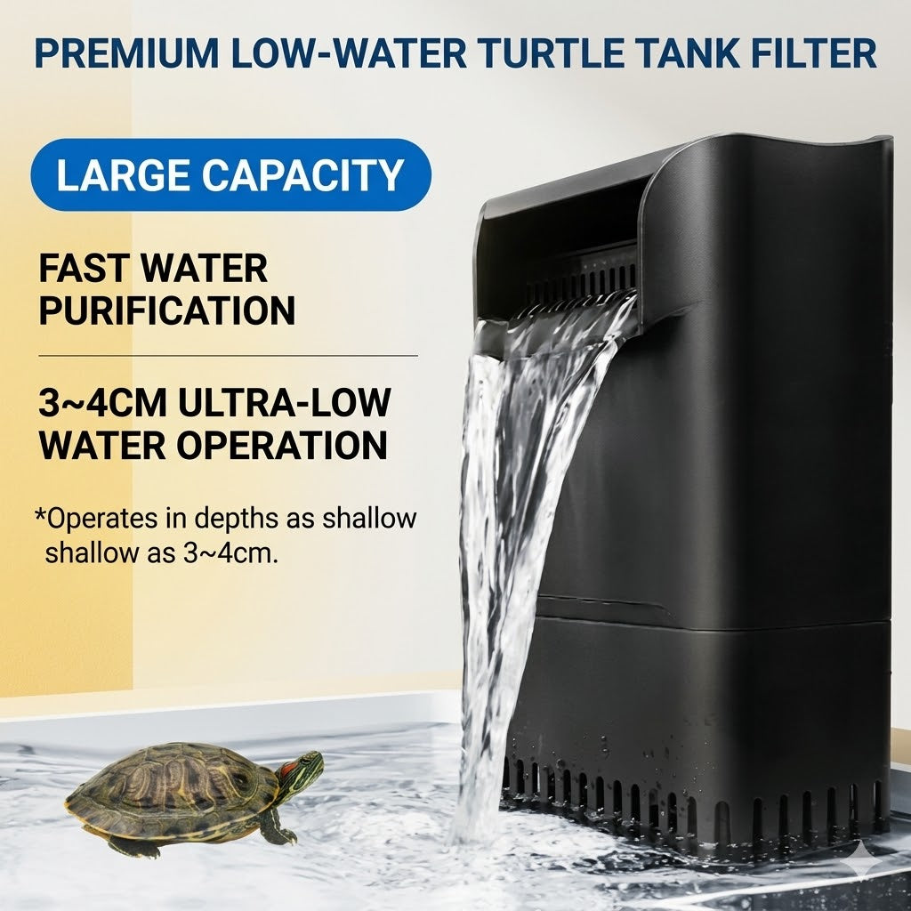Large Capacity Low Water Level Turtle Filter Pump