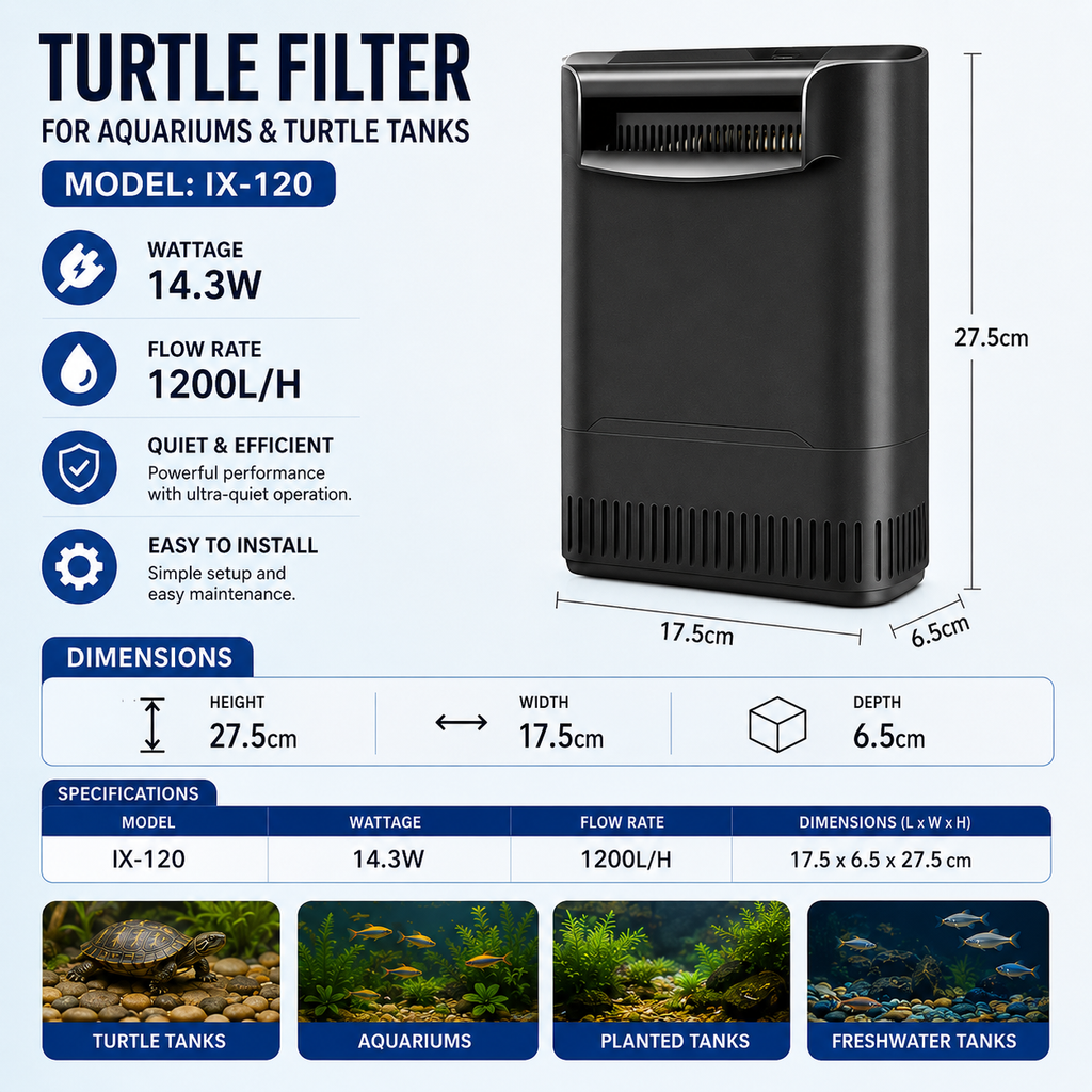 Large Capacity Low Water Level Turtle Filter Pump