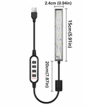 USB Powered Full Spectrum Aquatic Plant Light,Dimmable Brightness With Timer