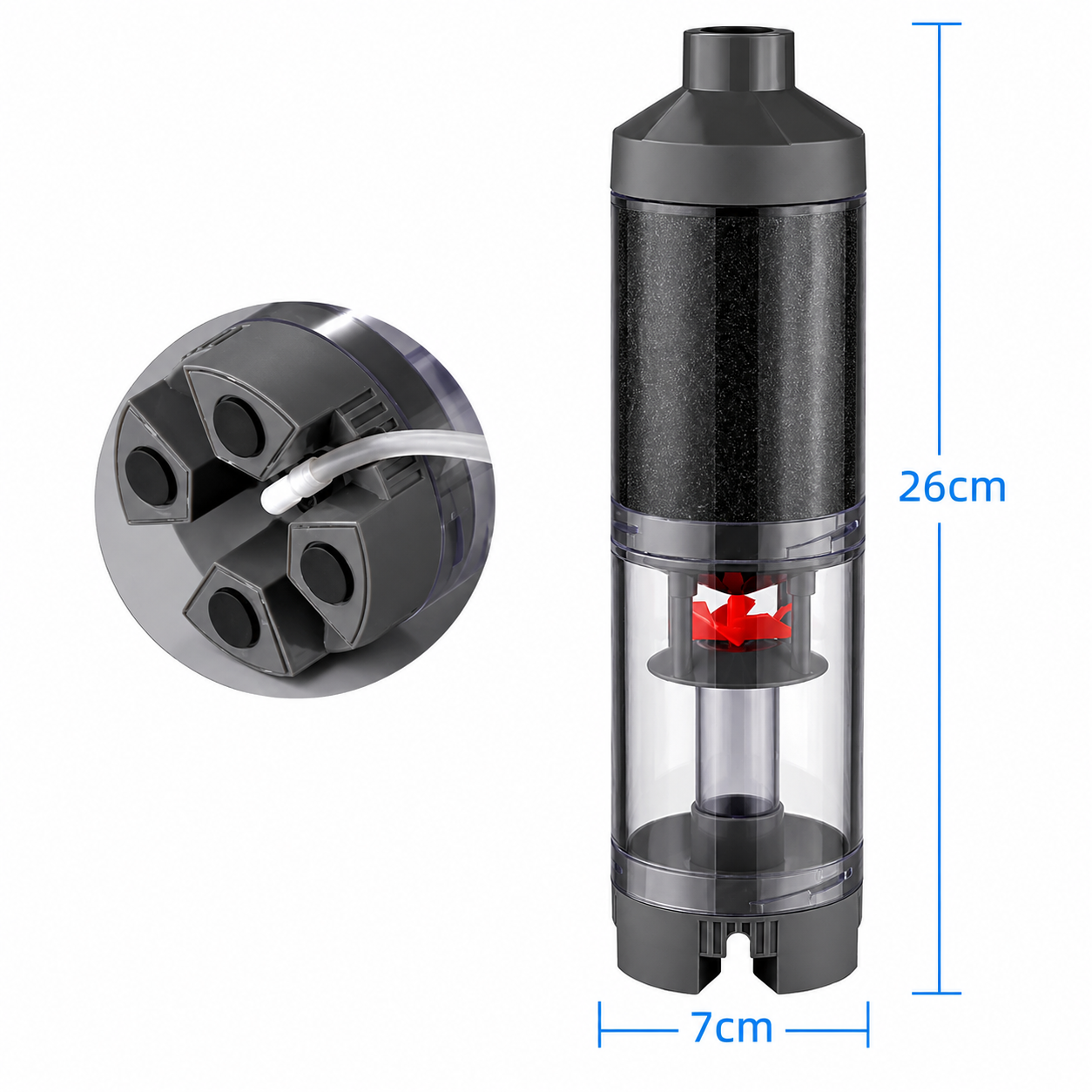 Fish Stool Suction Collector Fully Automatic Fish Tank Sponge Filter Fish Poop Cleaner Filter