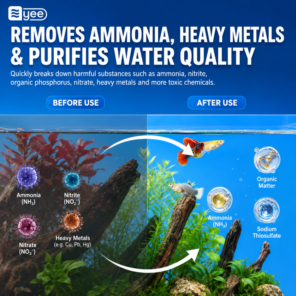 YEE CHLORINE REMOVER WATER Quality Stabilizer 1 Bottle 100 Tablets