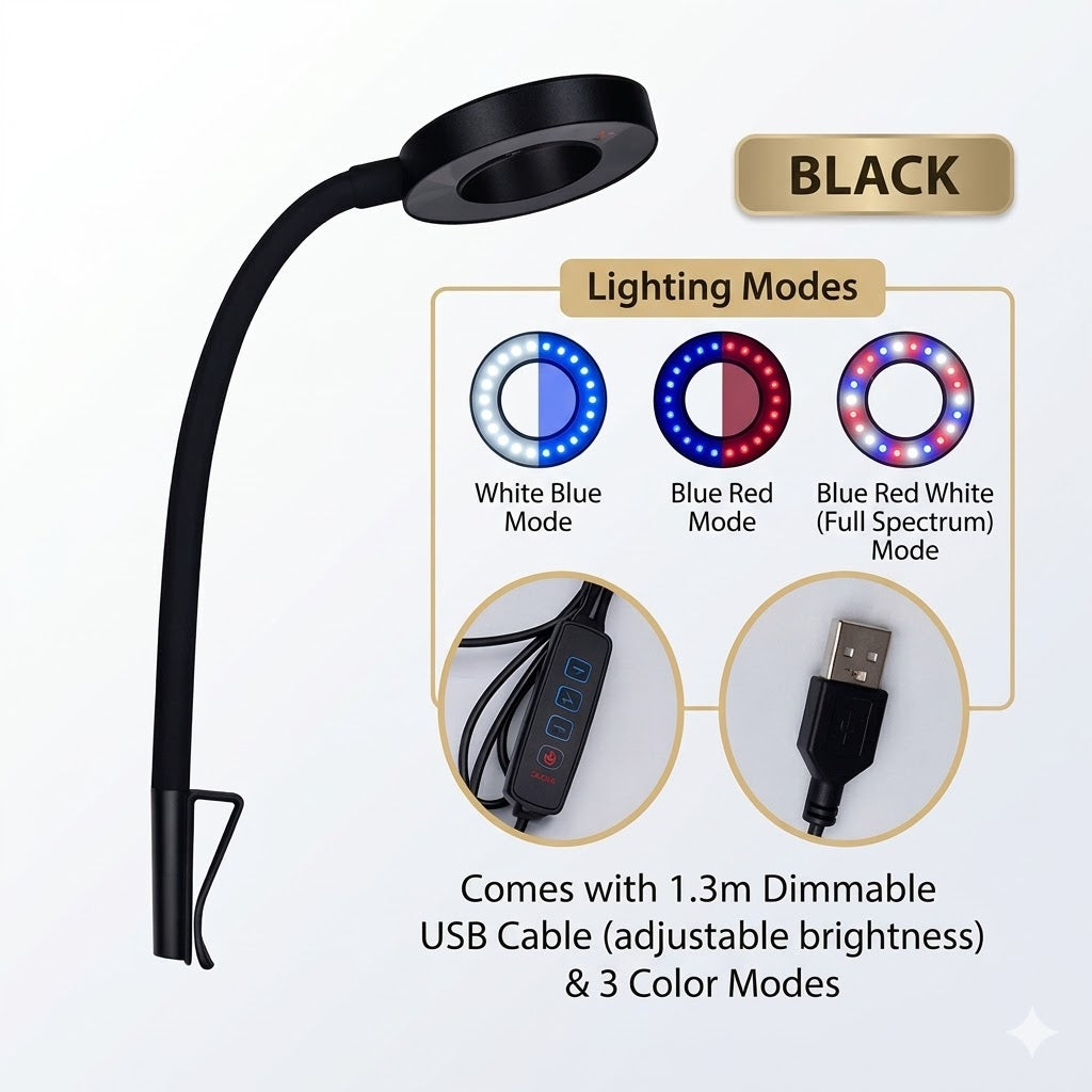 USB 3 MODE OF CHANGING LIGHT, DIMMABLE 8W LED Aquarium Lamp LED Light