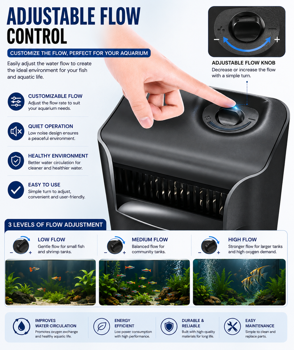Large Capacity Low Water Level Turtle Filter Pump